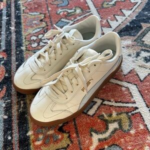 PUMA Club 5V5 Womens Size 7.5 White Light Blue Fashion Sneakers Streetwear